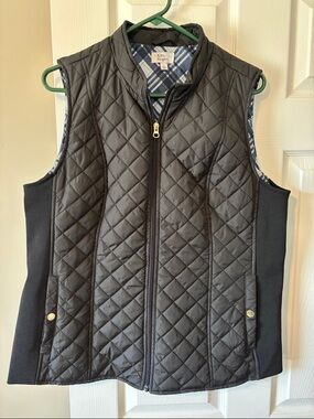 Kim Rogers Quilted Black Women's Sleeveless Vest